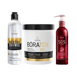 Bórabella Kit Boratox B.tox Organico 1Kg + NeutraQuimic 500ml + SOS Extreme