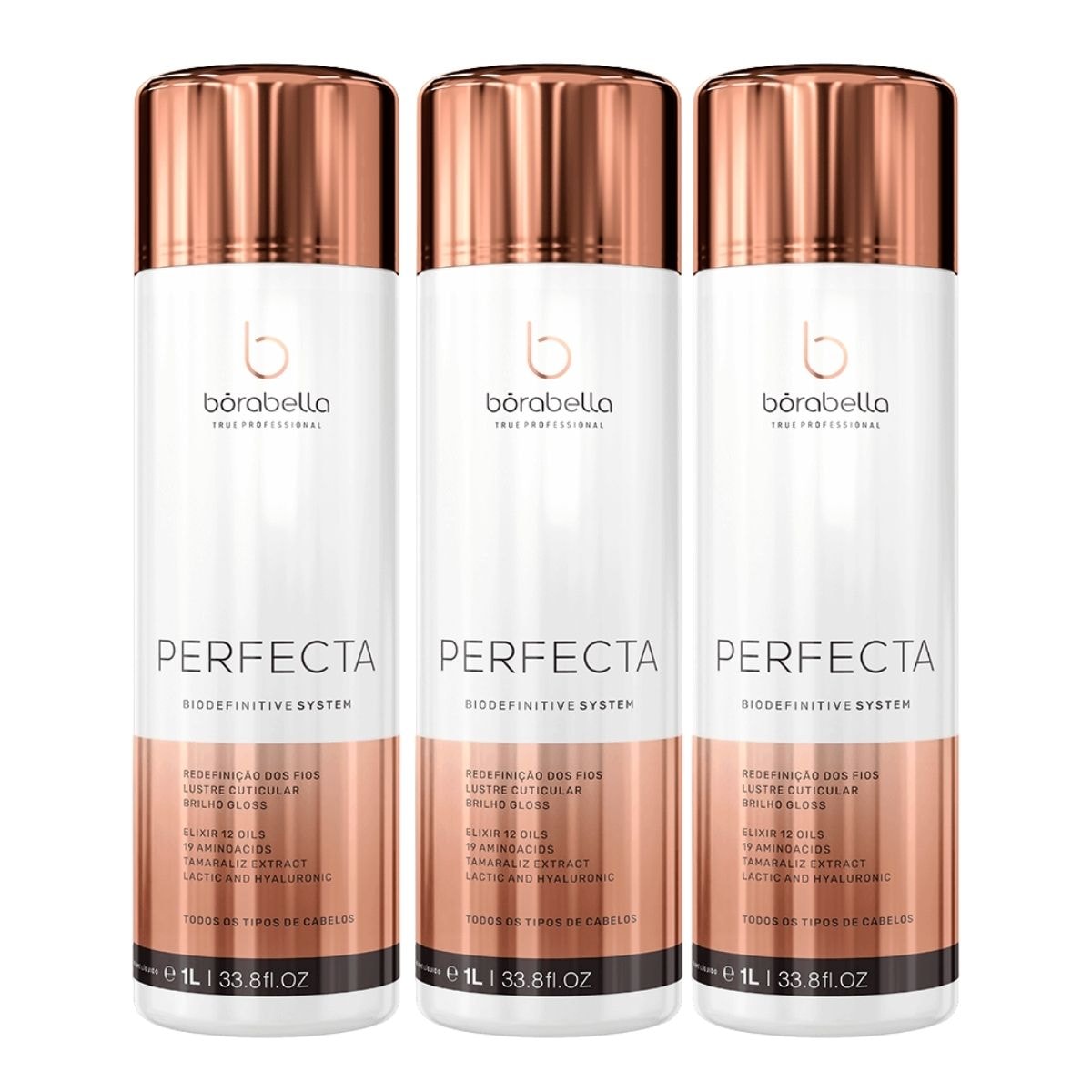 Bórabella Perfecta Kit 3 Progressiva Bio Definitive 1000ml