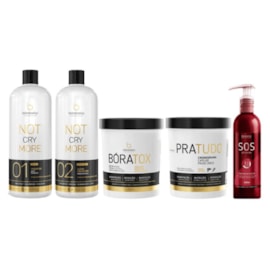 Bórabella Progressiva Not Cry More 2x1000ml  + Boratox + PraTudo + SOS Extreme