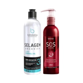 Bórabella Selagem 3D Semi Definitiva Orgânica 350ml + SOS Extreme Bórabella Selagem 3D Semi Definitiva Orgânica 350ml + SOS Extreme