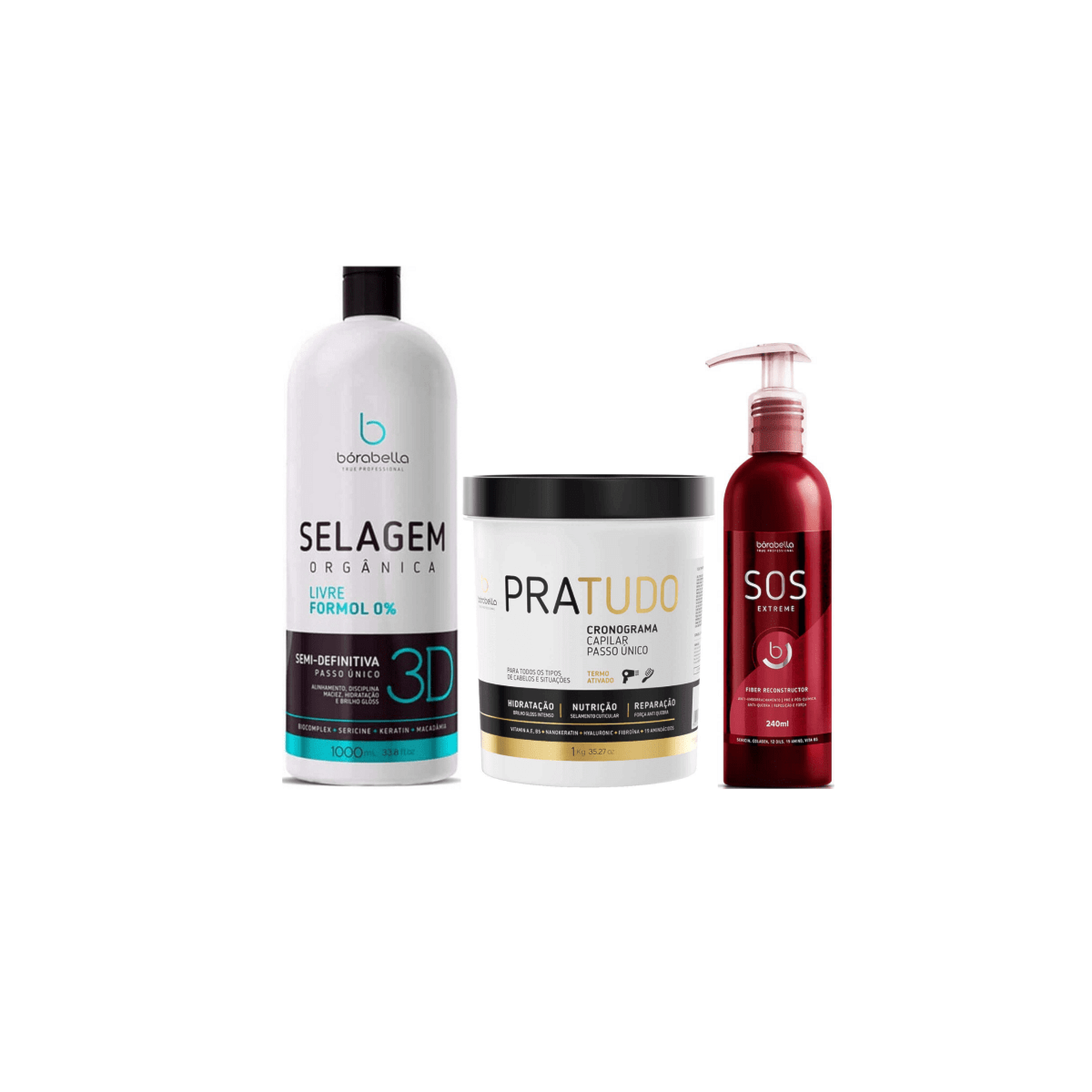 Bórabella Selagem 3D Semi Definitiva + PraTudo 1Kg + SOS Extreme Bórabella Selagem 3D Semi Definitiva + PraTudo 1Kg + SOS Extreme