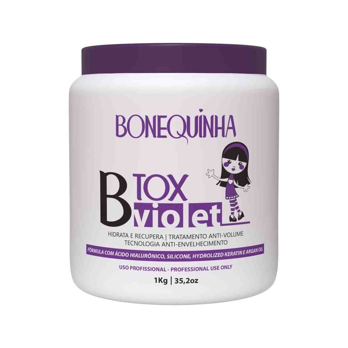 Botox Capilar Bonequinha Escandalosa B-Tox Violet Matizador 1 Kg Botox Capilar Bonequinha Escandalosa B-Tox Violet Matizador 1 Kg