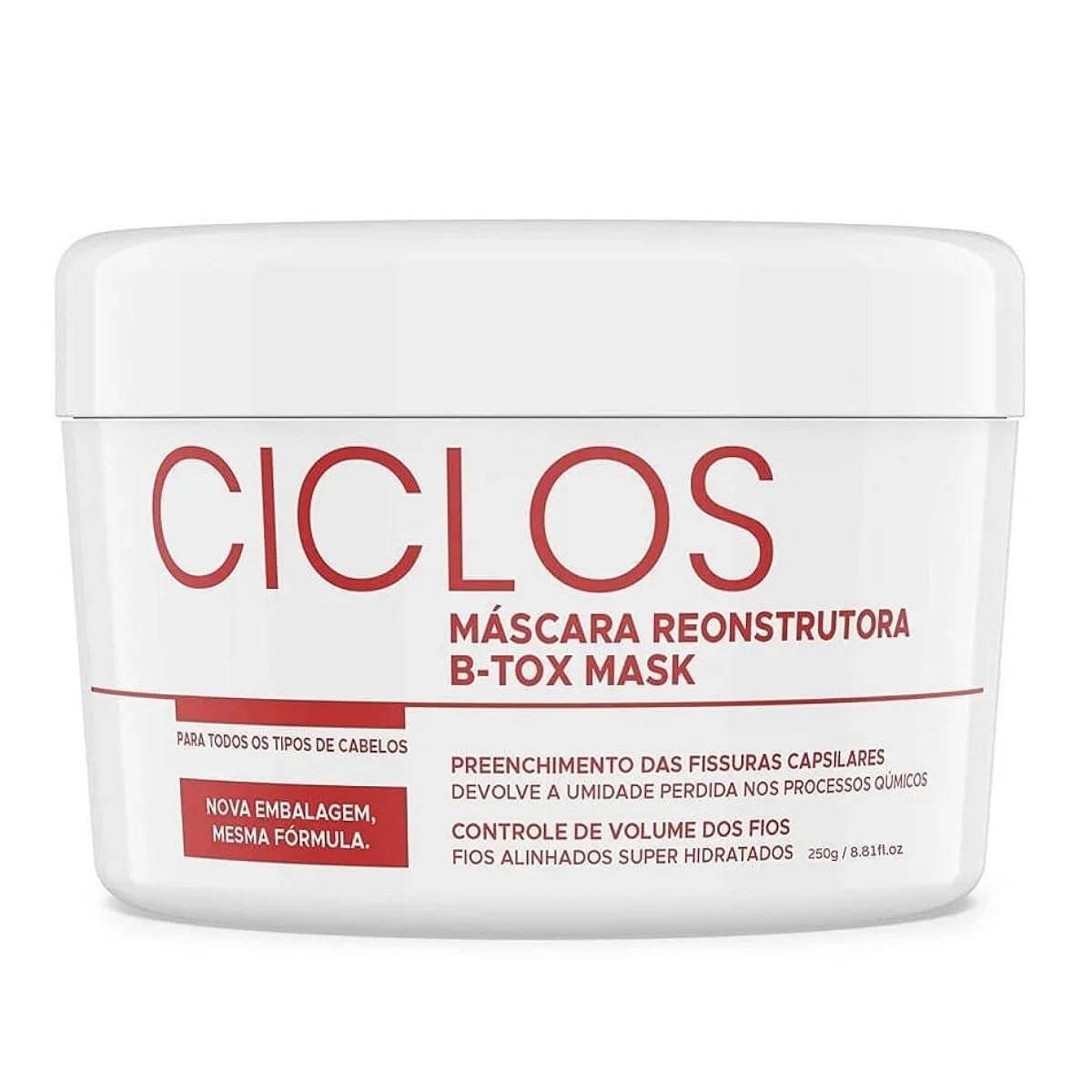 Botox Capilar Capilar Portier Ciclos B-Tox Máscara Reconstrutora 250 g Botox Capilar Capilar Portier Ciclos B-Tox Máscara Reconstrutora 250 g