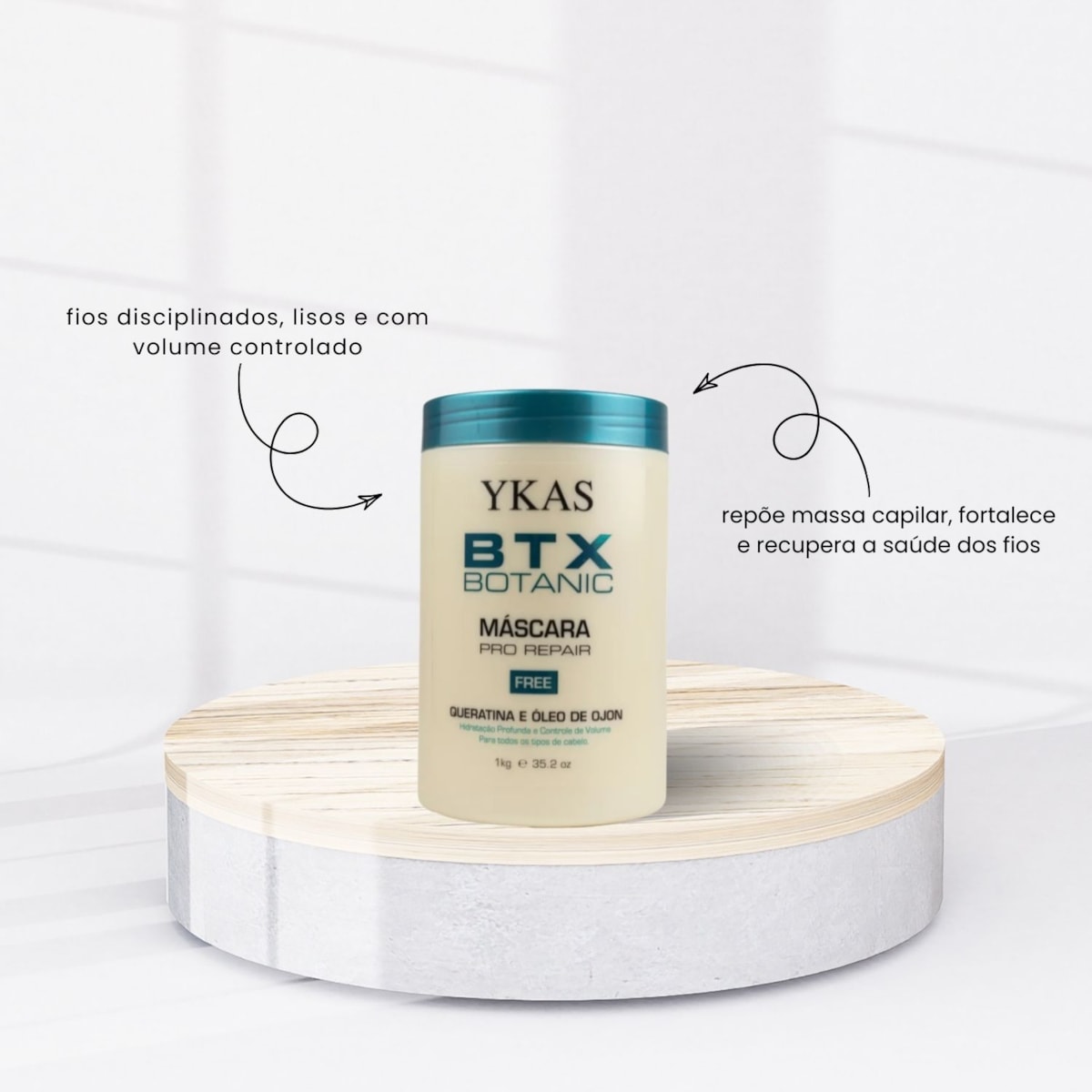 Botox Capilar Capilar Ykas Btx Botanic Máscara 1kilo Botox Capilar Capilar Ykas Btx Botanic Máscara 1kilo