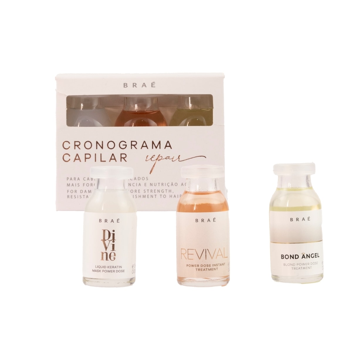 Braé Cronograma Capilar Repair Ampola 3x13ml Braé Cronograma Capilar Repair Ampola 3x13ml