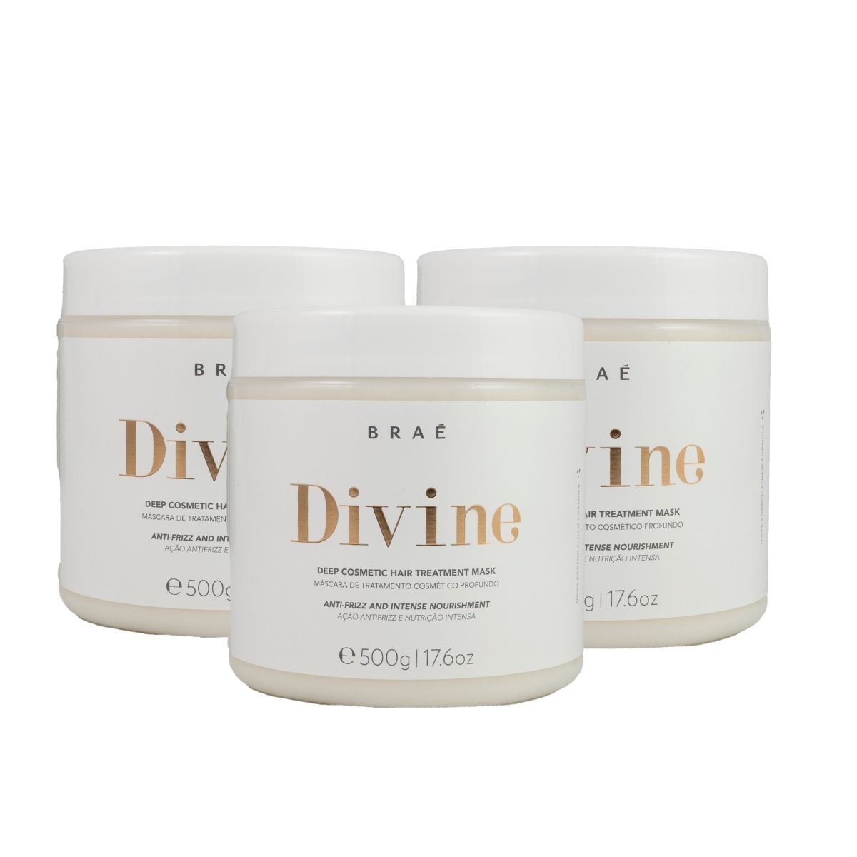 Braé Divine Kit 3 Máscara Capilar 500g Braé Divine Kit 3 Máscara Capilar 500g