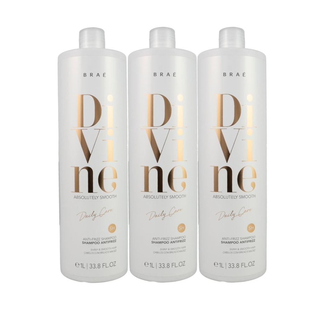 Braé Divine Kit 3 Shampoo 1000ml