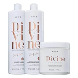 Braé Divine Shampoo + Condicionador 1000ml + Máscara 500g Braé Divine Shampoo + Condicionador 1000ml + Máscara 500g