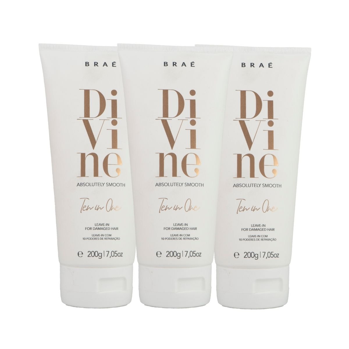 Braé Divine Ten in One 10 in 1 Kit 3 Leave-in 200g Braé Divine Ten in One 10 in 1 Kit 3 Leave-in 200g