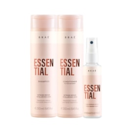 Braé Essential Shampoo, Condicionador 250ml + Leave-in 60ml