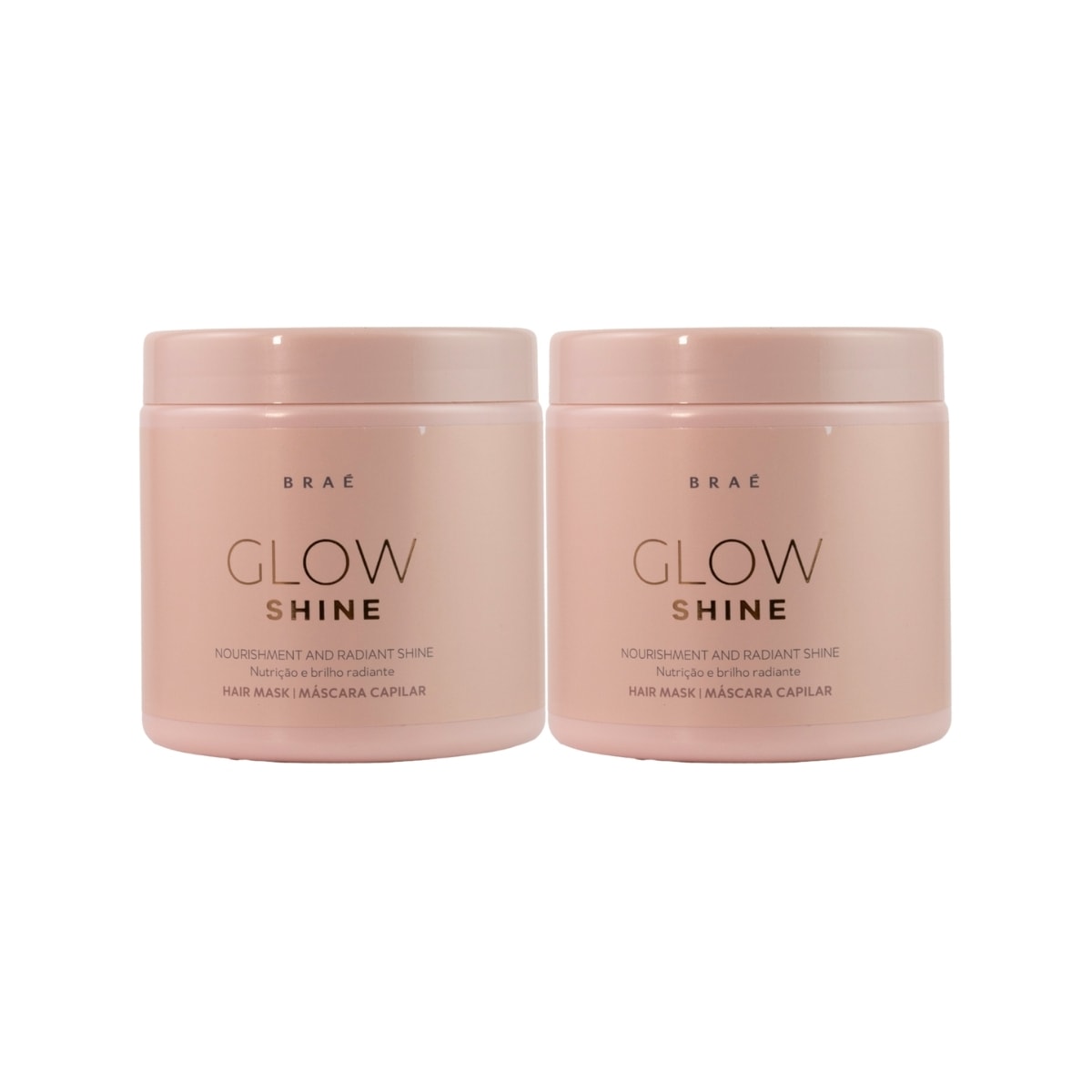 Braé Glow Shine Nutrição e Brilho Kit 2 Máscara 500g