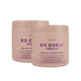 Braé Go Curly Crespos Kit 2 Máscara Capilar 500g Braé Go Curly Crespos Kit 2 Máscara Capilar 500g