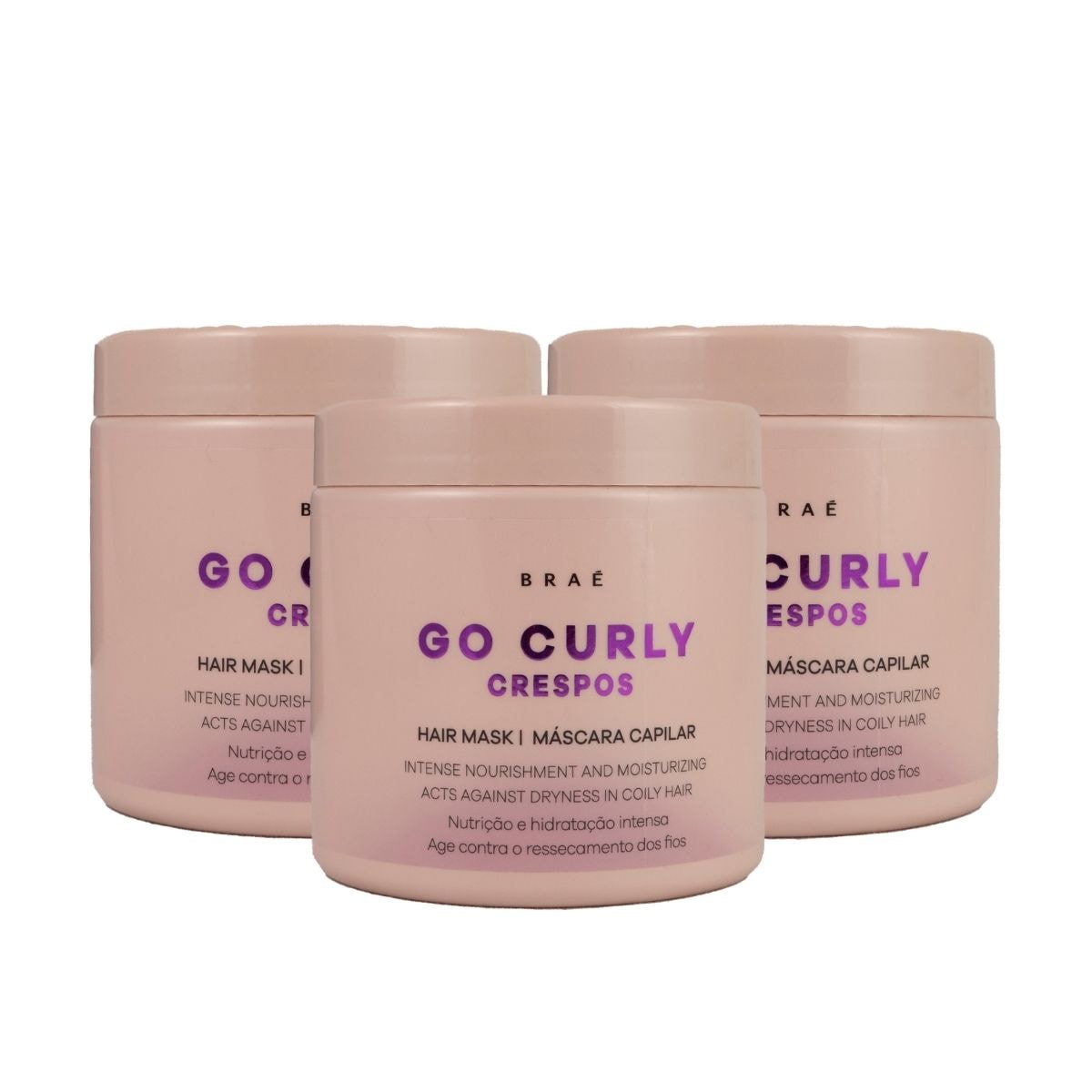 Braé Go Curly Crespos Kit 3 Máscara Capilar 500g Braé Go Curly Crespos Kit 3 Máscara Capilar 500g
