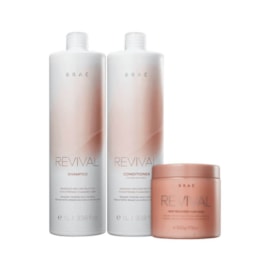 Braé  Revival Shampoo 1000ml + Condicionador 1000ml + Máscara 500g Braé  Revival Shampoo 1000ml + Condicionador 1000ml + Máscara 500g