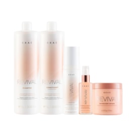 Braé Revival Tratamento Capilar Kit Home Care 5 Produtos
