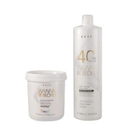 Braé Wanna Be Blond Kit Pó Descolorante 500g + Oxidante 40 Vol. 900ml Braé Wanna Be Blond Kit Pó Descolorante 500g + Oxidante 40 Vol. 900ml