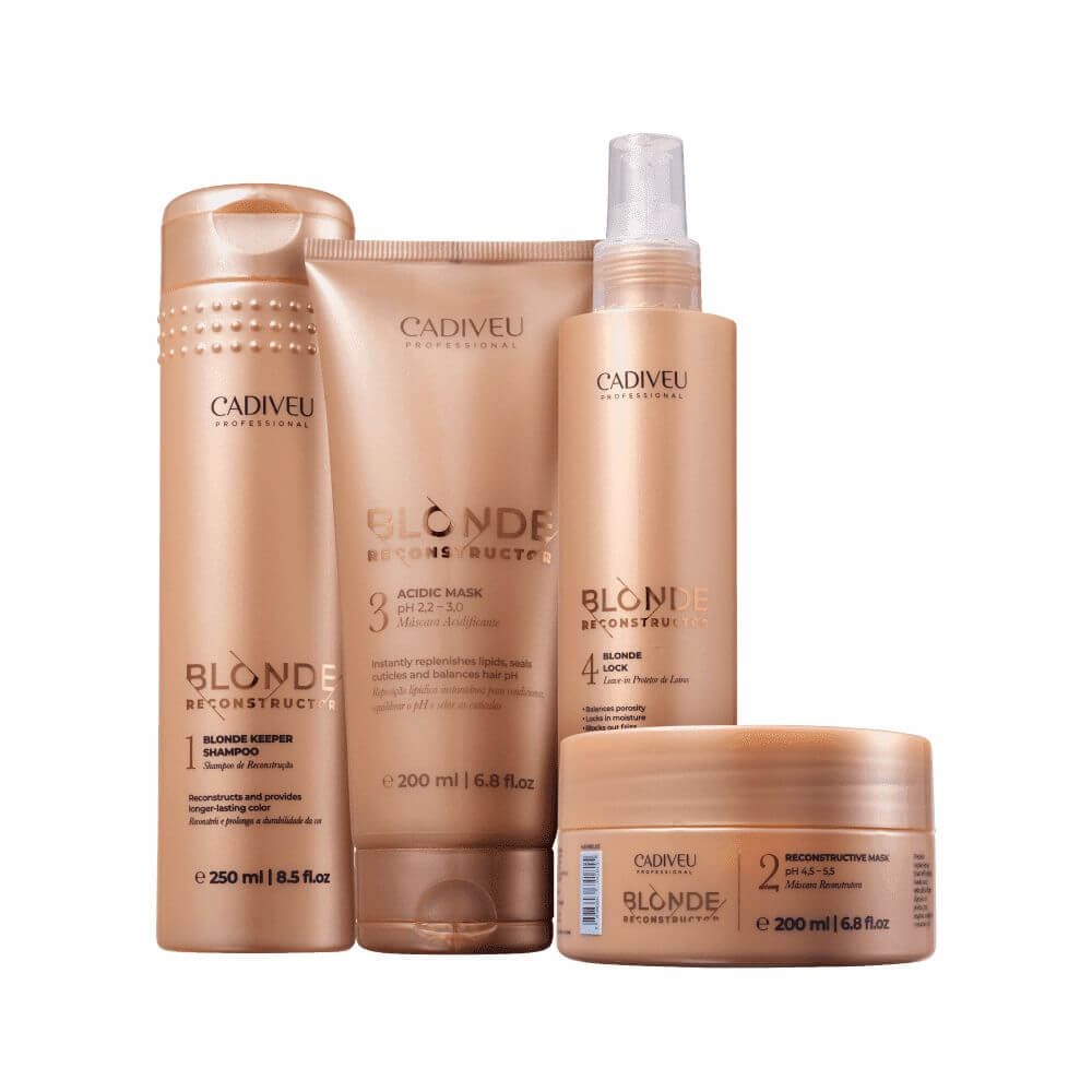 Cadiveu Blonde Reconstructor Kit Completo (4 produtos)