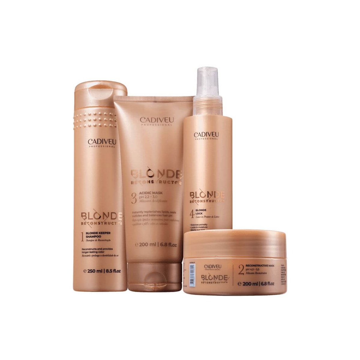 Cadiveu Blonde Reconstructor Kit Completo (4 produtos)