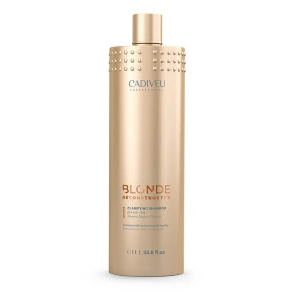 Cadiveu Blonde Reconstructor Shampoo Clarify Anti Resíduo Limpeza Profunda 1000ml