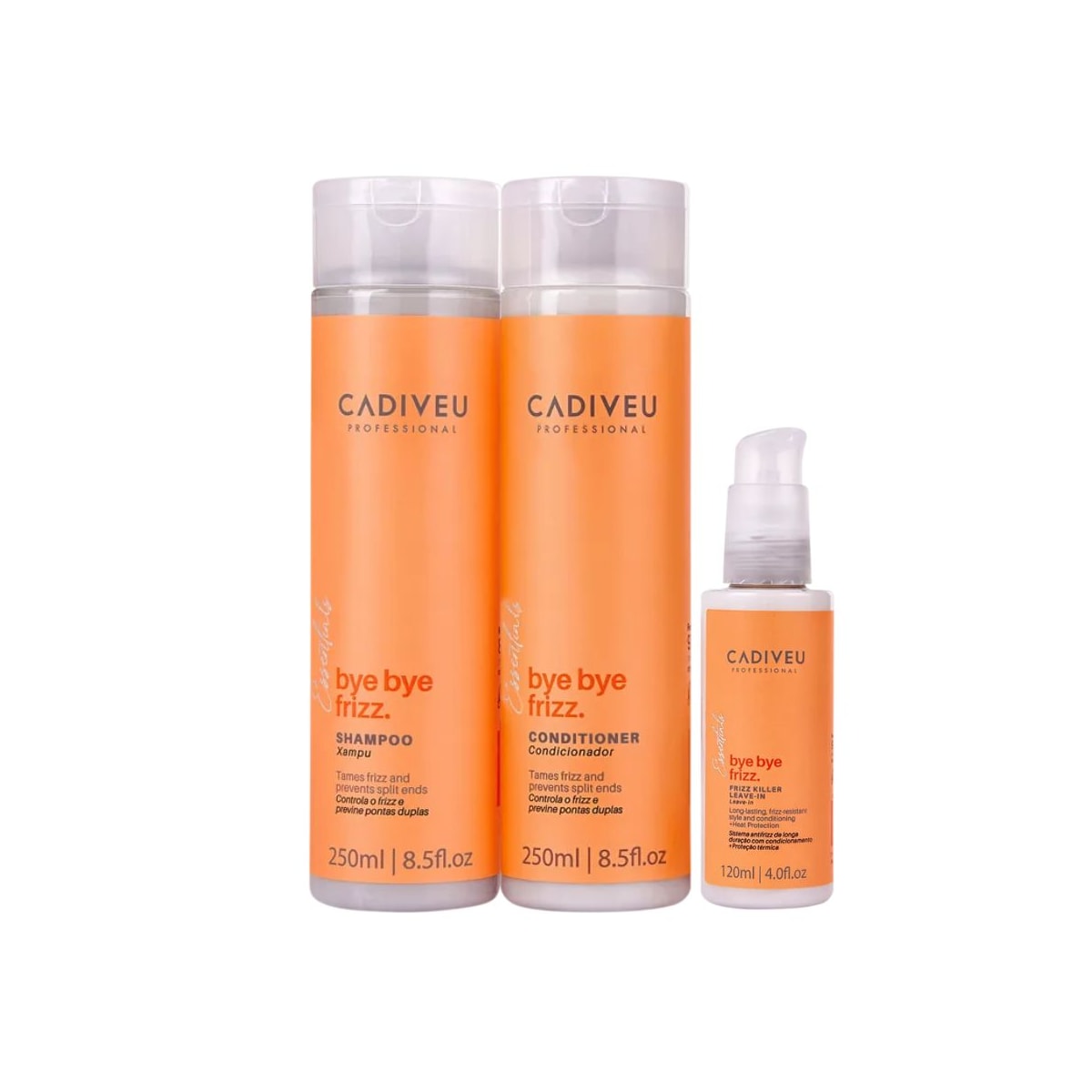 Cadiveu Essentials Bye Bye Frizz Kit Duo + Leave In 120ml Cadiveu Essentials Bye Bye Frizz Kit Duo + Leave In 120ml