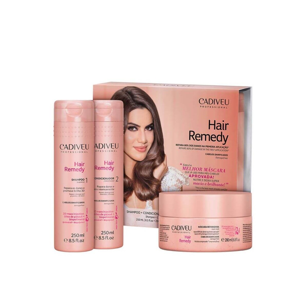 Cadiveu Hair Remedy Kit Trio Pequeno Cadiveu Hair Remedy Kit Trio Pequeno