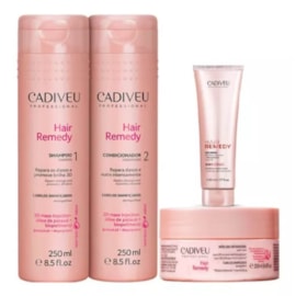 Cadiveu Hair Remedy Reparador Kit Duo + Máscara 200ml + Leave-in 50ml