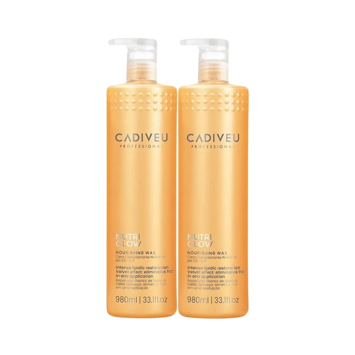 Cadiveu Nutri Glow Nourishing Wax Kit 2 Condicionante 980ml