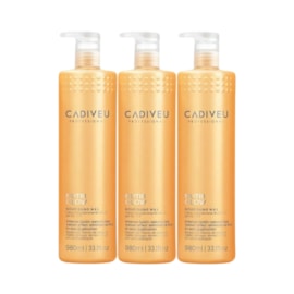 Cadiveu Nutri Glow Nourishing Wax Kit 3 Condicionante 980ml