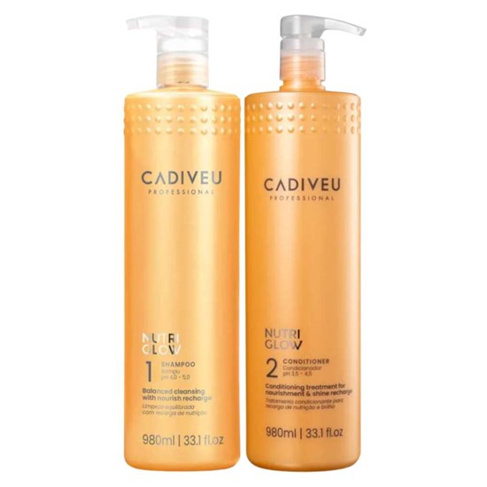 Cadiveu Nutri Glow Shampoo 980ml + Condicionador 980ml