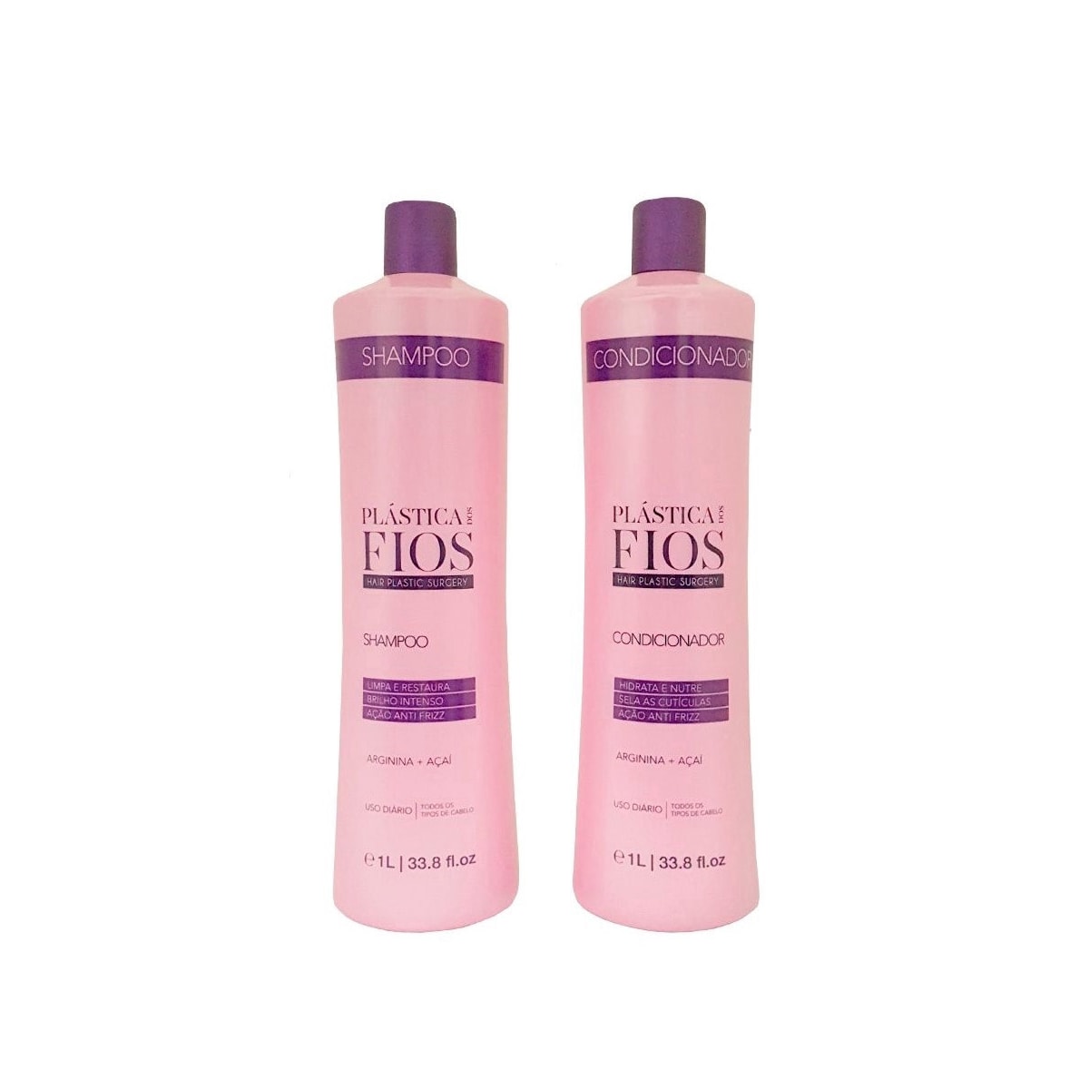 Cadiveu Plástica Dos Fios Shampoo + Condicionador (2 x 1litro) Cadiveu Plástica Dos Fios Shampoo + Condicionador (2 x 1litro)