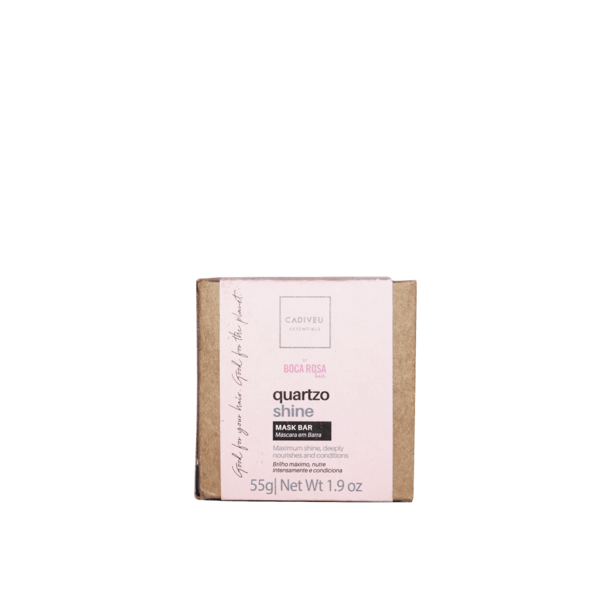 Cadiveu Professional Essentials Quartzo Shine By Boca Rosa Hair - Máscara em Barra 55g