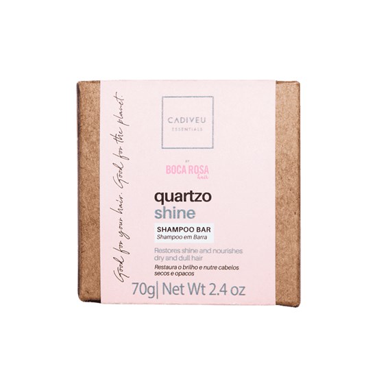 Cadiveu Professional Essentials Quartzo Shine By Boca Rosa Hair - Shampoo em Barra 70g