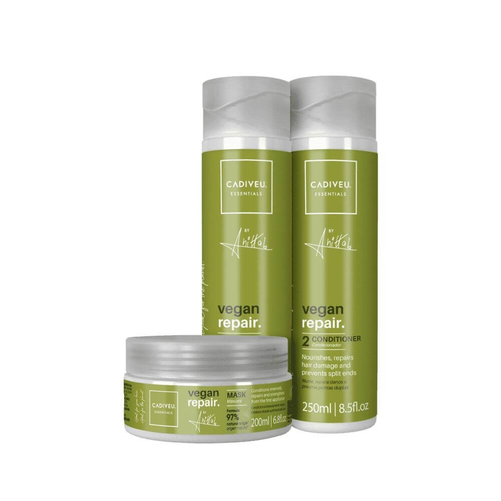 Cadiveu Professional Essentials Vegan Repair by Anitta Trio Kit  (3 Produtos)