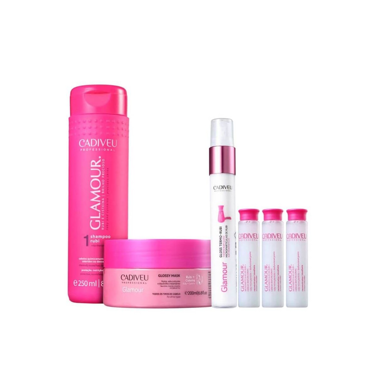 Cadiveu Professional Glamour Gloss Kit (4 Produtos) Cadiveu Professional Glamour Gloss Kit (4 Produtos)