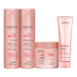 Cadiveu Professional Hair Remedy Reparador Kit Duo + Máscara 500ml + Leave-in 150ml