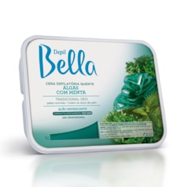 Cera Depilatória Depil Bella Algas com Menta 1000 g