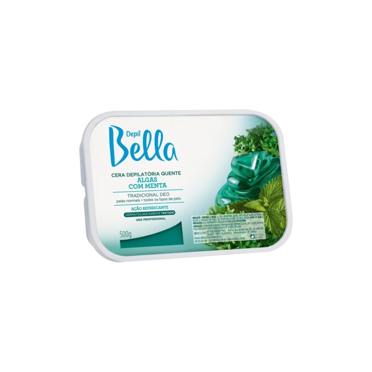 Cera Depilatória Depil Bella Algas com Menta 500 g Cera Depilatória Depil Bella Algas com Menta 500 g