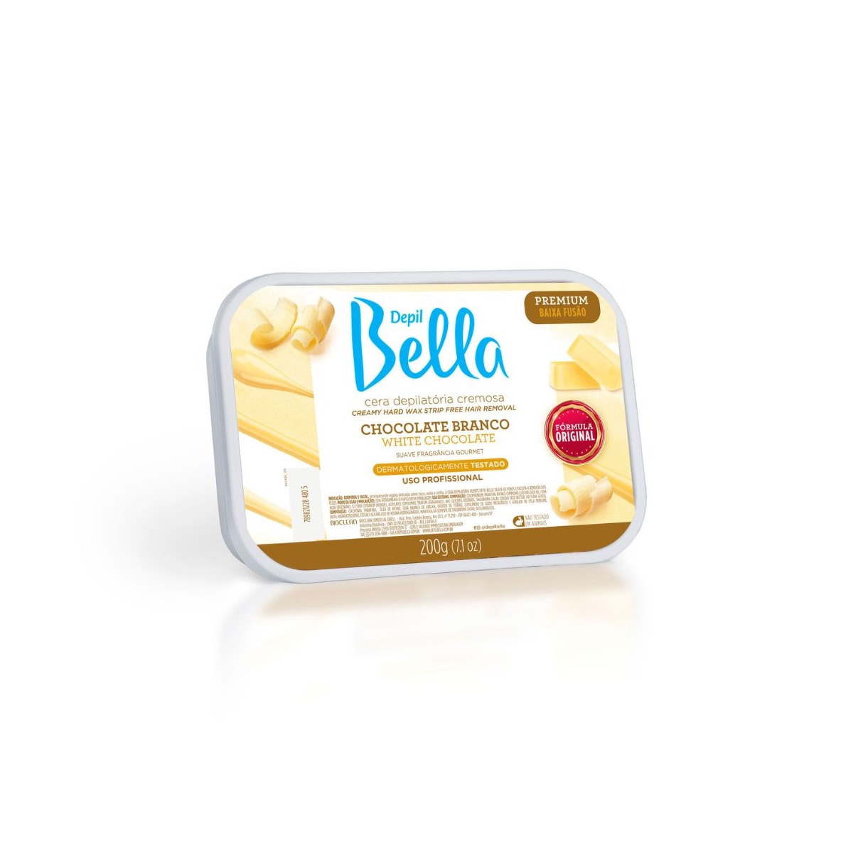 Cera Depilatória Depil Bella Chocolate Branco 200 g