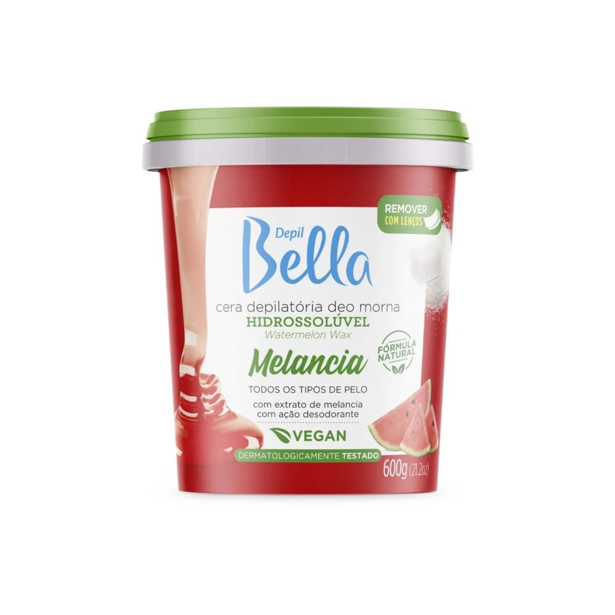 Cera Depilatória Depil Bella Melancia Hidratação 600 g Cera Depilatória Depil Bella Melancia Hidratação 600 g