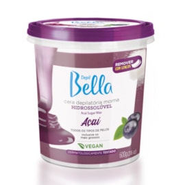Cera Depilatória Depil Bella Morna Hidrossolúvel Açaí 600 g