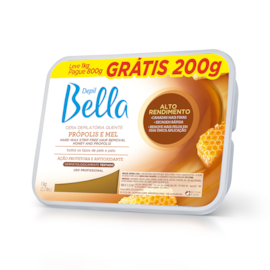 Cera Depilatória Depil Bella Própolis e Mel 800 g