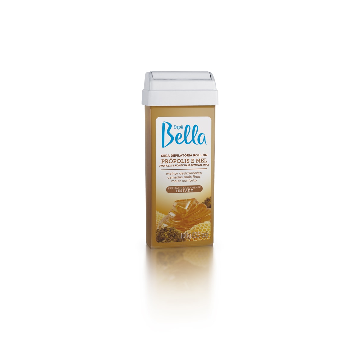 Cera Depilatória Depil Bella Roll-On Própolis e Mel 100 g