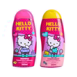 Cia da Natureza Hello Kitty Kit Shampoo Condicionador Cabelos Lisos Delicados 260 ml Cia da Natureza Hello Kitty Kit Shampoo Condicionador Cabelos Lisos Delicados 260 ml