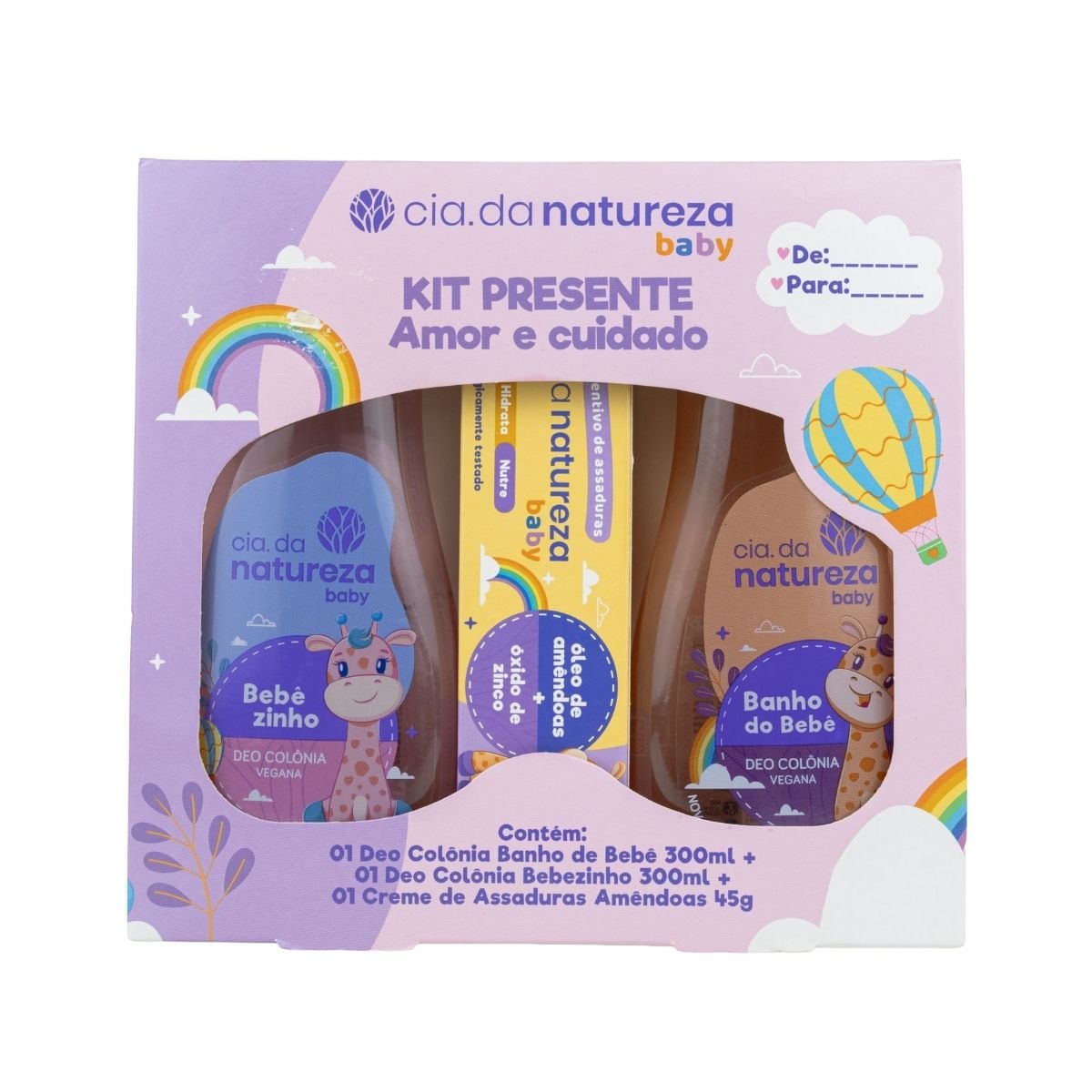 Cia da Natureza Kit Presente Baby Amor e Cuidado Cia da Natureza Kit Presente Baby Amor e Cuidado