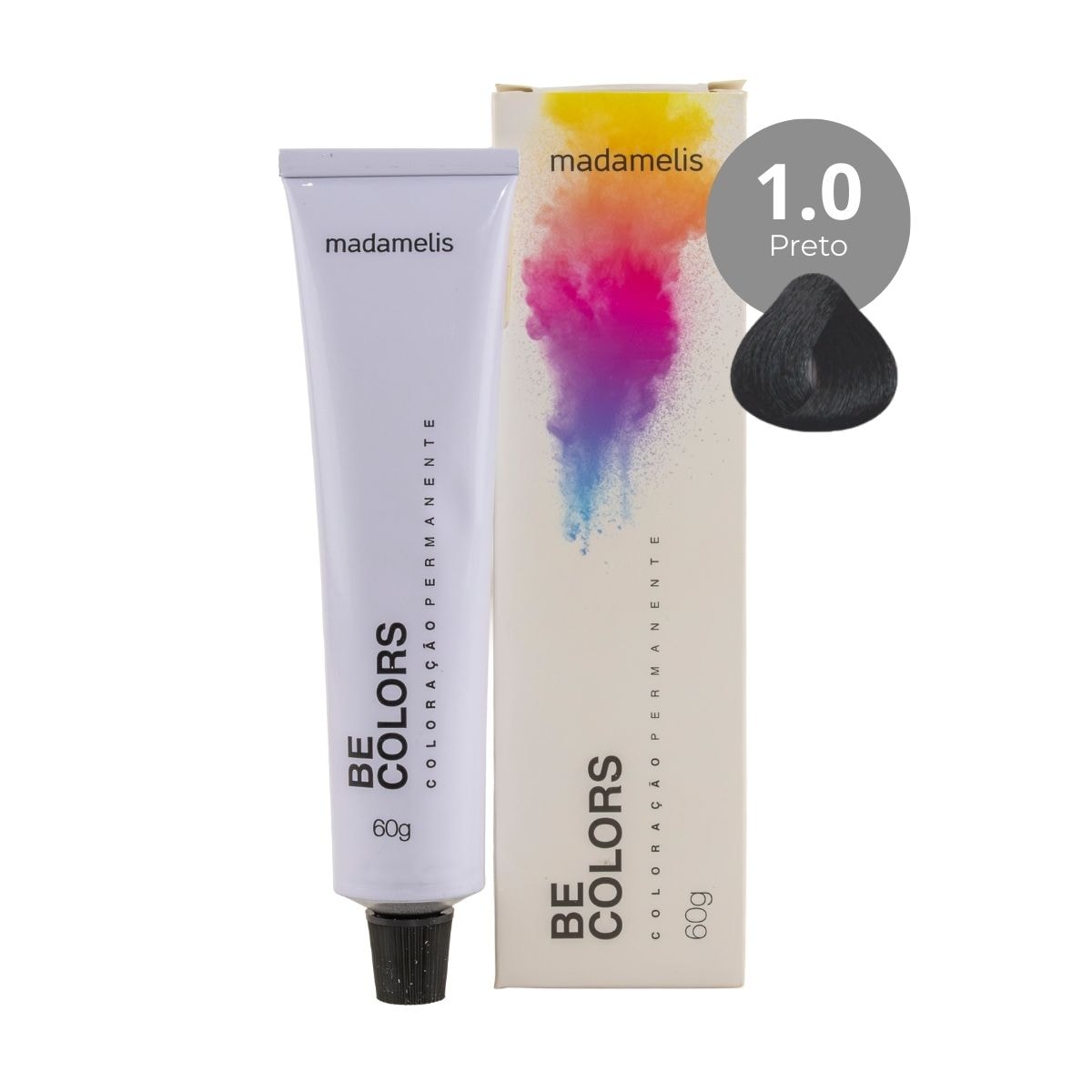 Coloração Madamelis Be Colors Preto 1.0 60 g Coloração Madamelis Be Colors Preto 1.0 60 g