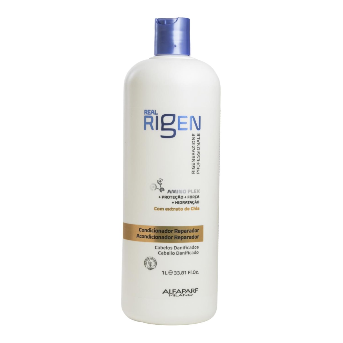 Condicionador Alfaparf Real Rigen Amino Plex Reparador 1 Litro Condicionador Alfaparf Real Rigen Amino Plex Reparador 1 Litro