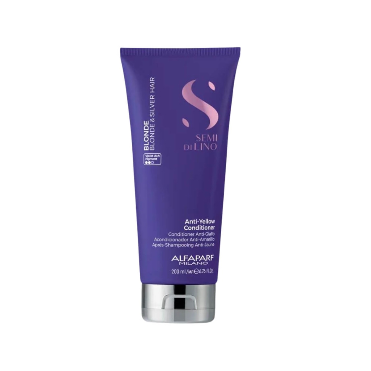 Condicionador Alfaparf Semi Di Lino Blonde Anti-Yellow 200 ml Condicionador Alfaparf Semi Di Lino Blonde Anti-Yellow 200 ml