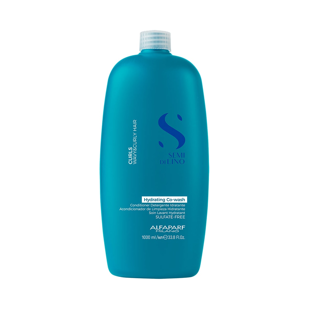 Condicionador Alfaparf Semi di Lino Curls Hydranting Co-Wash 1 Litro