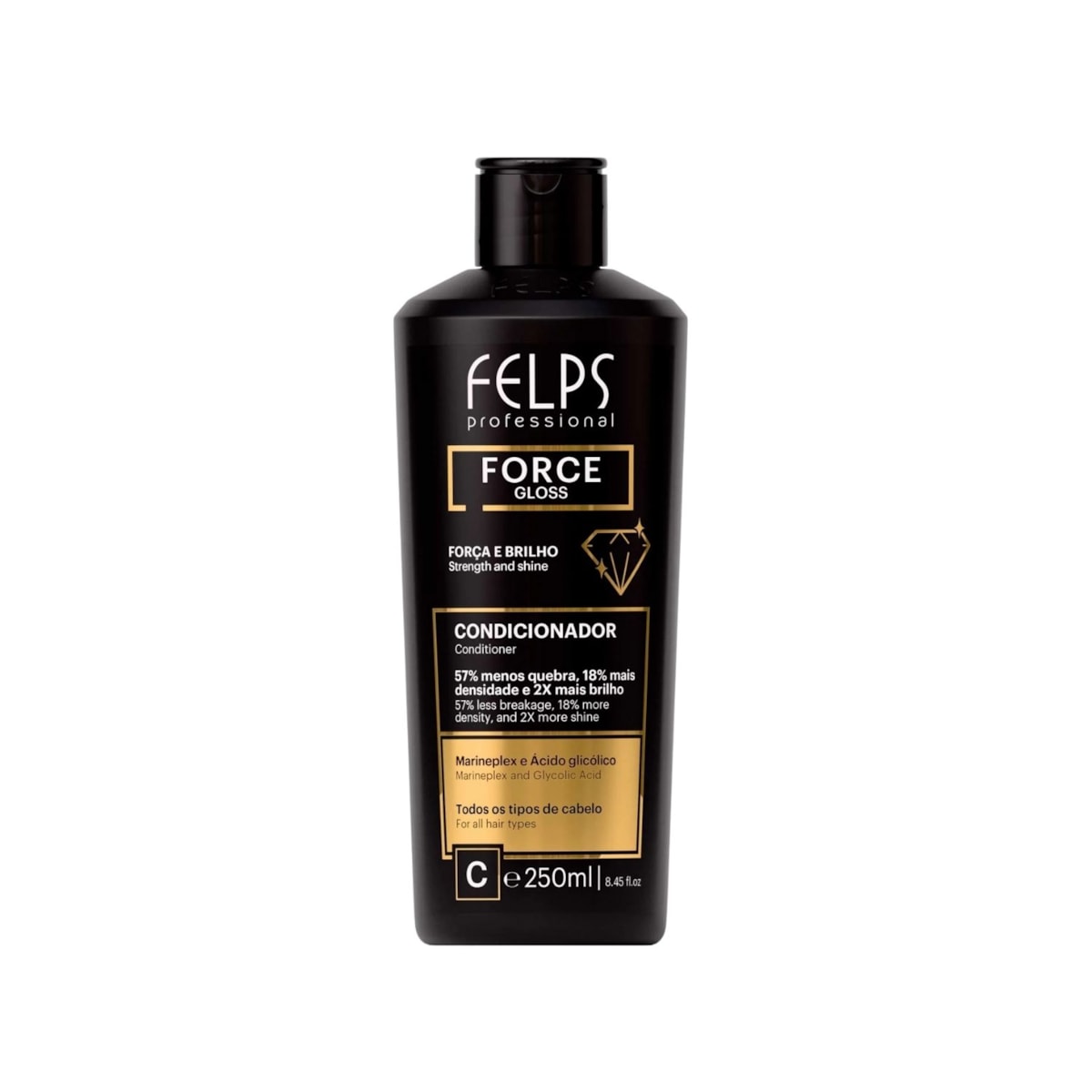 Condicionador Felps Force Gloss Força e Brilho 250 ml Condicionador Felps Force Gloss Força e Brilho 250 ml