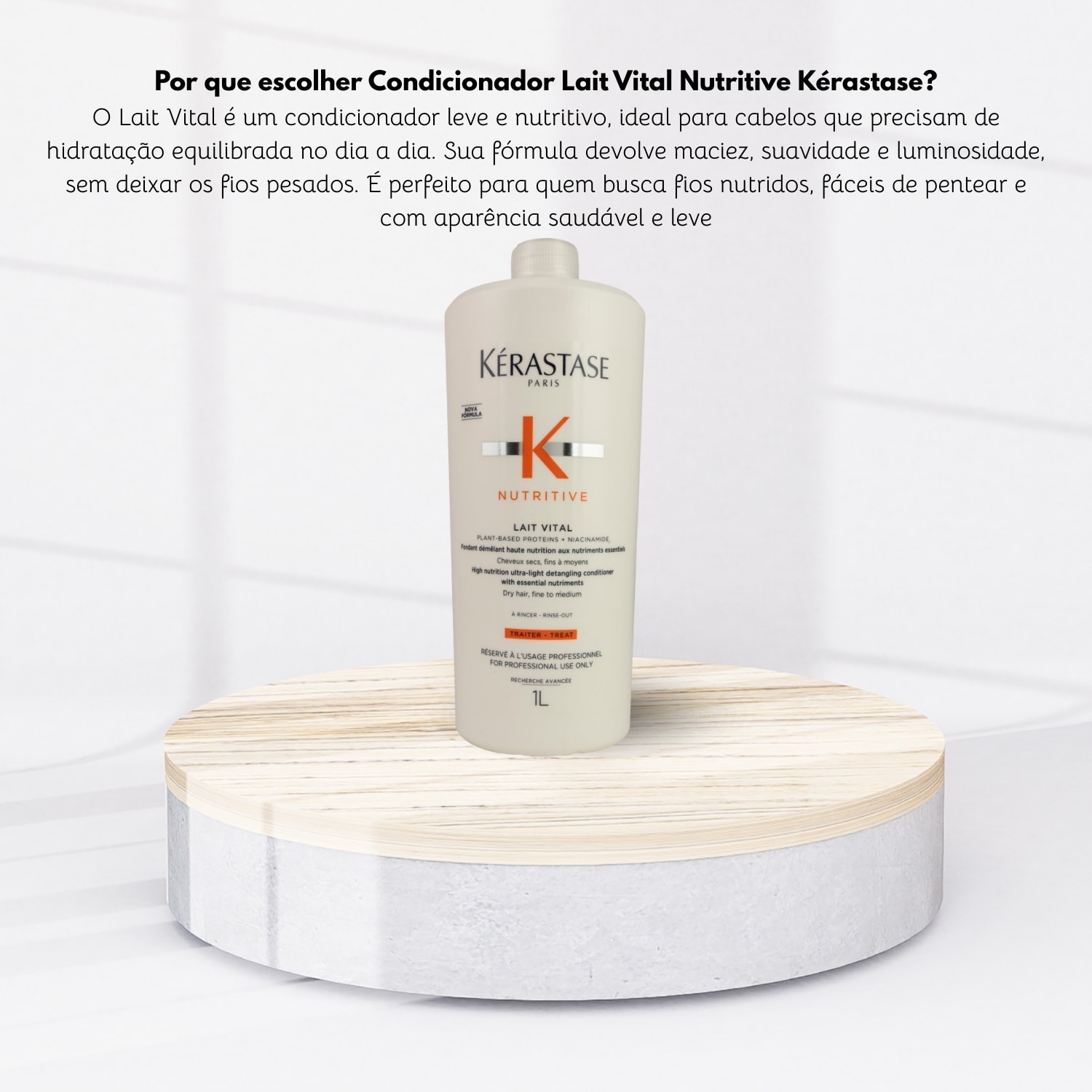 Condicionador Kérastase Nutritive Lait Vital 1 Litro - Doce Beleza